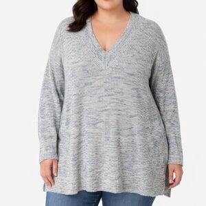 Lane Bryant V Neck Cotton Sweater